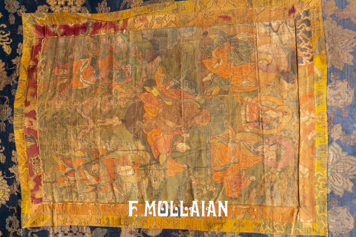 Antique Textile Thangka Tibetan 17-18 Century n°:669042
